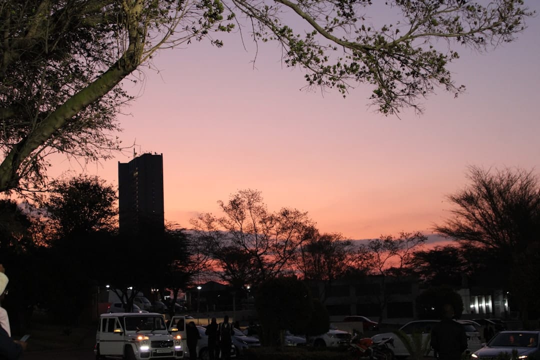 Sunset at Out of Africa Wildlife Park with photographers after safari experience