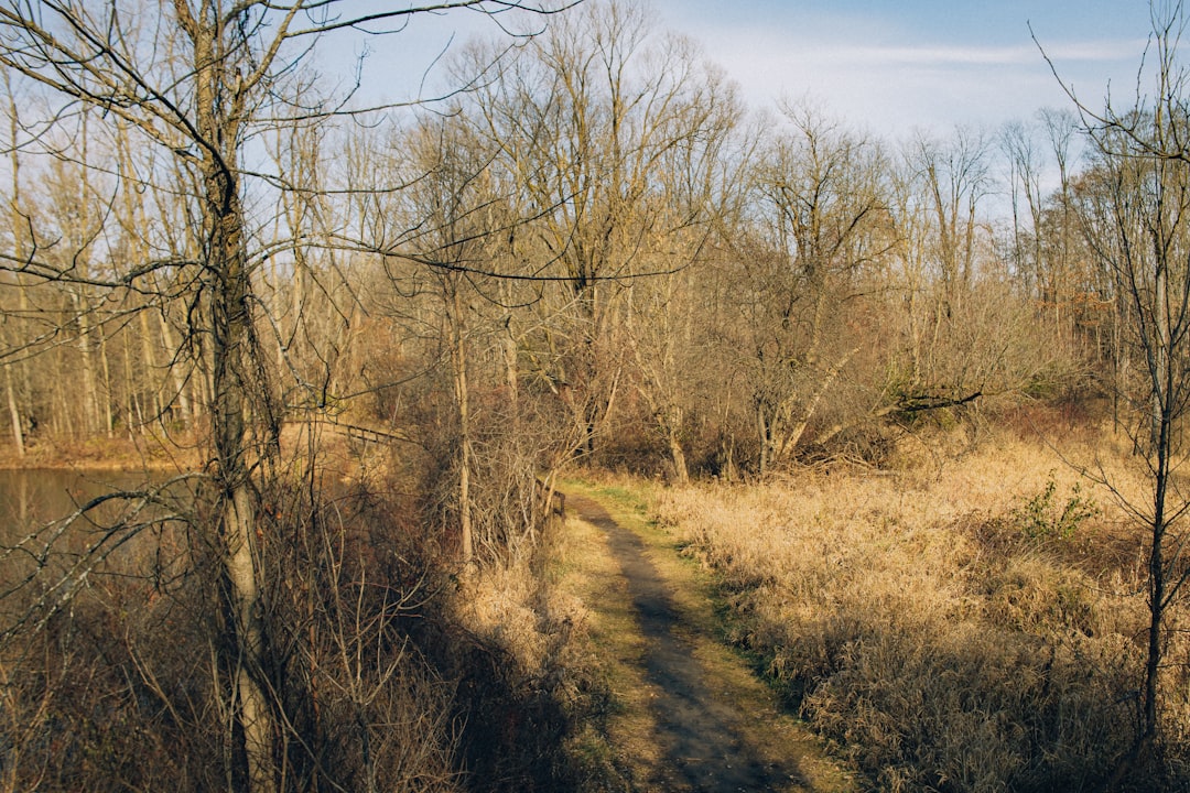 Wildlife photographer on a nature trail at John Heinz National Wildlife Refuge in Pennsylvania