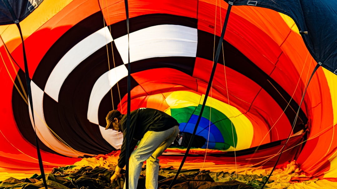 Albuquerque hot air balloons during the international balloon fiesta New Mexico.