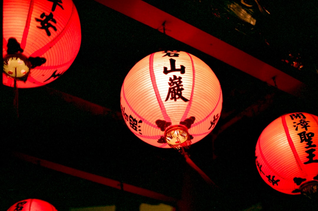 Traditional lanterns in Jiufen for Taiwan travel photography.