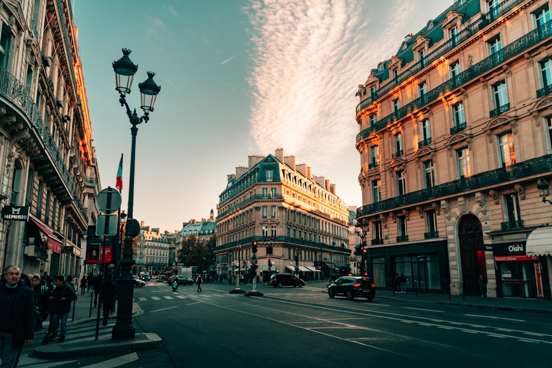 Parisian cafe street scene France travel